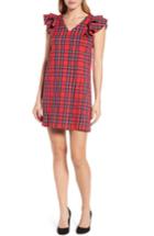 Women's Draper James Angie Check Ruffle Shift Dress