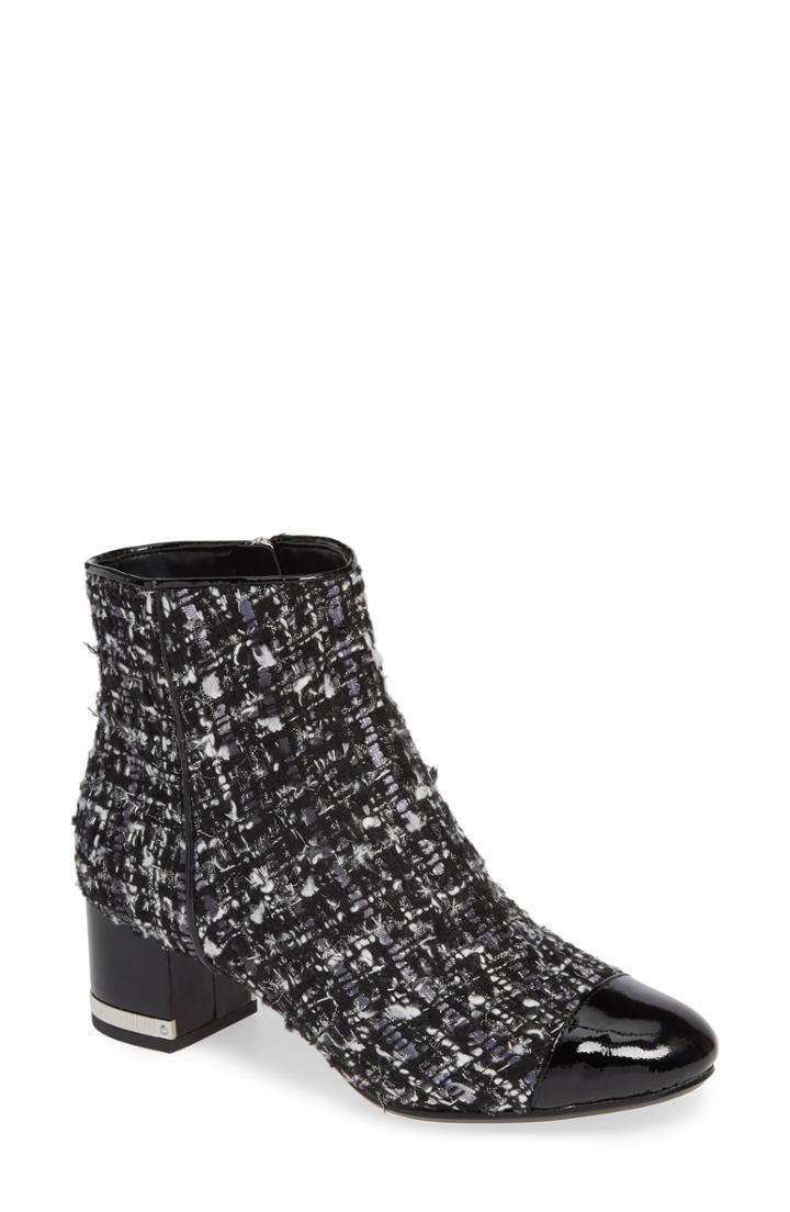 Women's Michael Michael Kors Marcie Cap Toe Bootie .5 M - Metallic