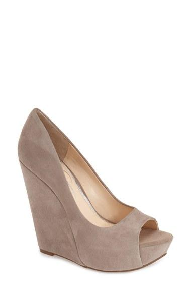 Women's Jessica Simpson 'bethani' Wedge Platform Sandal M - Beige
