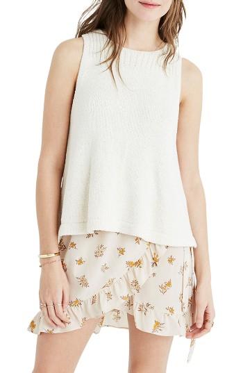Women's Madewell Sunsetter Sweater Tank - White