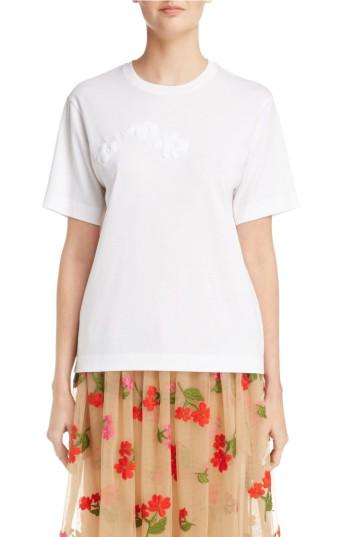 Women's Simone Rocha Padded Daisy Tee - White