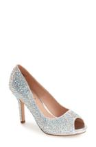 Women's Lauren Lorraine 'paula' Peep Toe Pump .5 M - Metallic