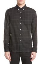 Men's Saturdays Nyc Crosby Tattersall Sport Shirt - Black