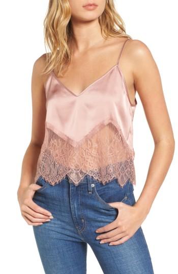 Women's Wayf Landon Lace Hem Camisole - Pink