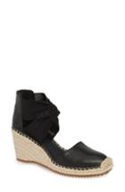 Women's Eileen Fisher Wallis Espadrille Wedge .5 M - Black