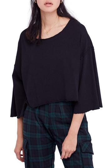 Women's Free People Bird Gang Tee - Black
