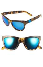 Women's Westward Leaning 'pioneer' 53mm Sunglasses - Sand Tortoise Shiny/ Neon Blue