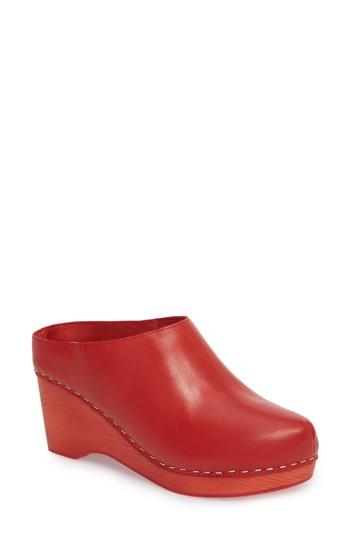 Women's Kelsi Dagger Brooklyn Joval Clog Slide M - Red