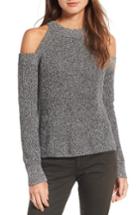 Women's Rag & Bone/jean Dana Cold Shoulder Sweater, Size - Black