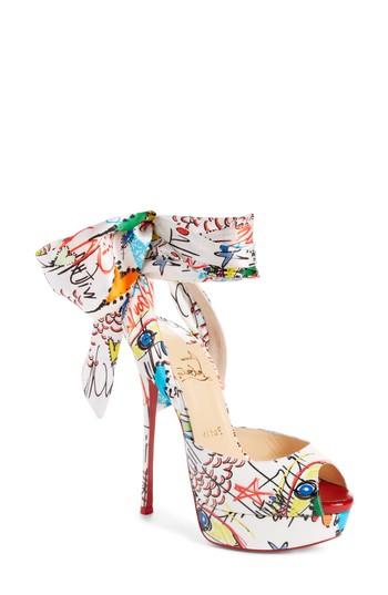 Women's Christian Louboutin Loubitag Sandal .5us / 35.5eu - White