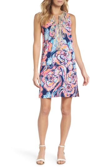 Women's Lilly Pulitzer Carlotta Sleeveless Stretch Shift Dress - Blue