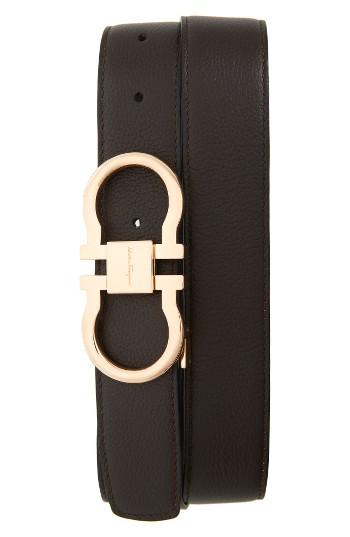 Men's Salvatore Ferragamo Double Gancio Reversible Belt