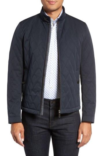 Men's Ted Baker London 'noah' Quilted Jacket (l) - Blue
