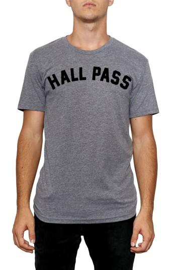 Men's Kid Dangerous Hall Pass T-shirt, Size - Grey