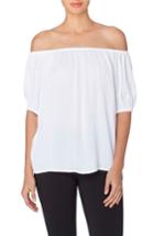 Women's Catherine Catherine Malandrino Lisbet Off The Shoulder Blouse - White