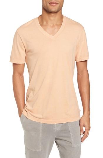 Men's James Perse Short Sleeve V-neck T-shirt - Yellow