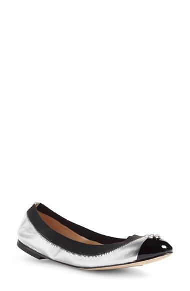 Women's Tory Burch 'jolie' Ballet Flat M - Metallic