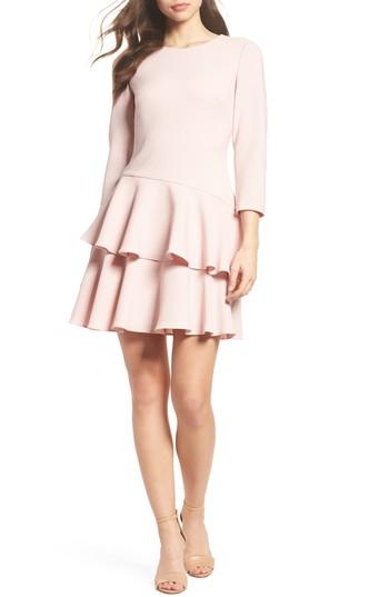 Women's Eliza J Tiered Ruffle Dress - Pink