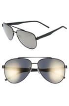 Men's Polaroid Eyewear 61mm Polarized Aviator Sunglasses - Black