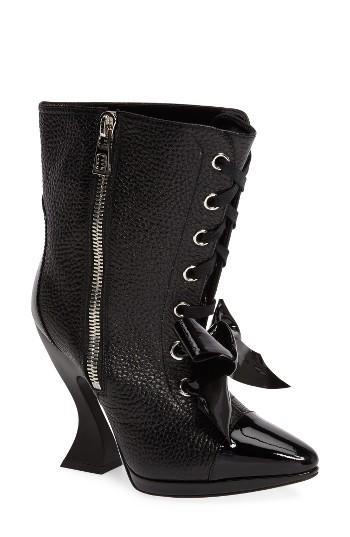 Women's Loewe Curved Heel Bow Bootie