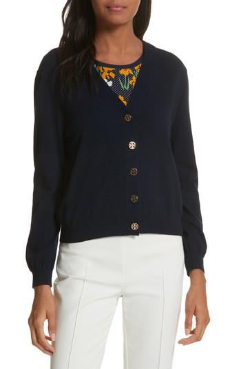 Women's Tory Burch Margeaux Cardigan - Blue