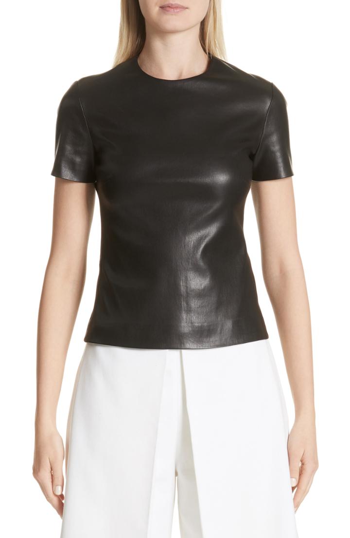 Women's Rosetta Getty Leather Tee