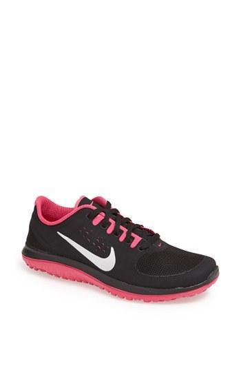 Nike 'fs Lite' Running Sneaker (women) Black/ Pink/ Silver