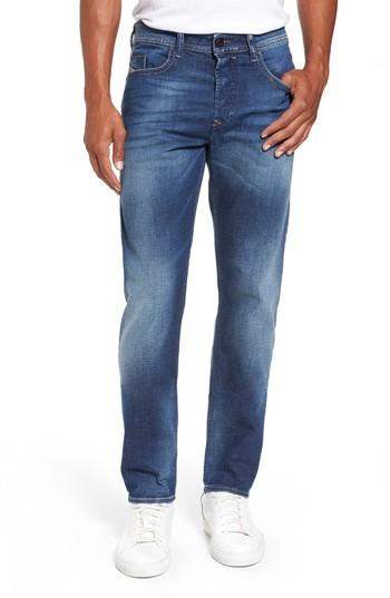 Men's Diesel Buster Slim Straight Leg Jeans - Blue