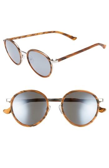 Women's Maho Cabo 50mm Polarized Round Sunglasses - Marble