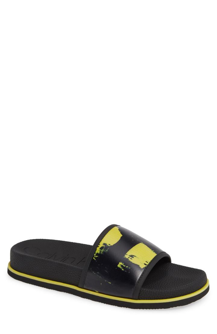 Men's Calvin Klein Mackee Slide Sandal M - Green