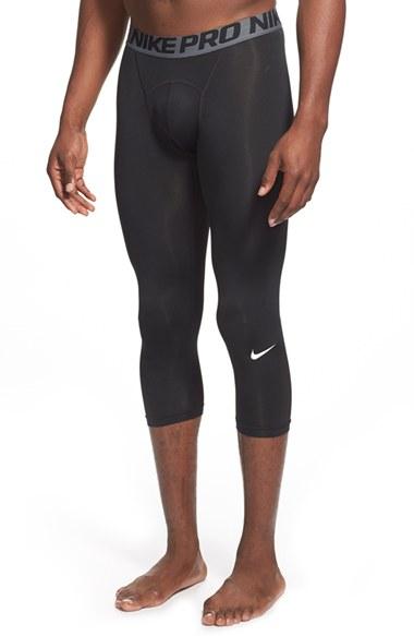 Men's Nike 'pro Cool Compression' Four-way Stretch Dri-fit Three-quarter Tights