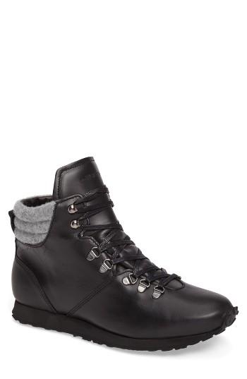 Men's Hood Rubber Concord Mid Top Wool Cuffed Waterproof Boot M - Black