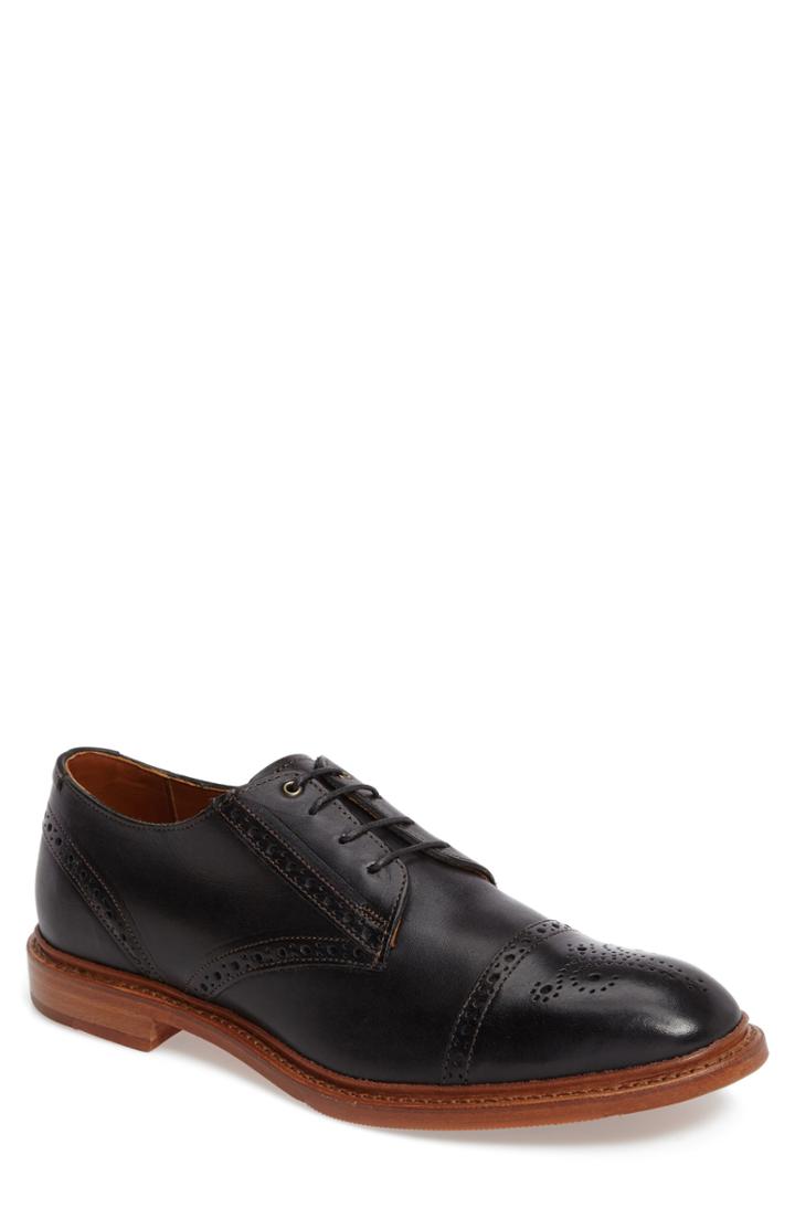 Men's Allen Edmonds 'bainbridge' Cap Toe Derby .5 B - Black