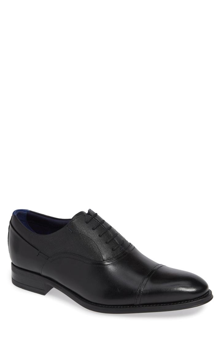 Men's Ted Baker London Fhares Cap Toe Oxford .5 M - Black