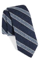 Men's Strong Suit Stripe Silk Cotton Blend Tie