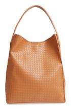 Emperia Patrice Woven Faux Leather Hobo - Brown