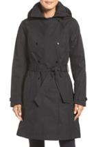 Women's Helly Hansen 'welsey' Insulated Waterproof Trench Coat - Black