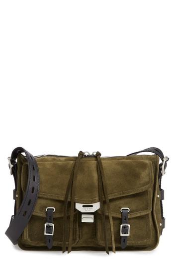 Rag & Bone Field Suede Messenger Bag - Green