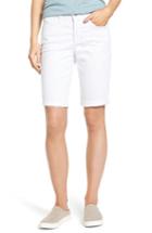 Women's Nydj Briella Roll Cuff Denim Shorts - White