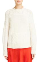 Women's Givenchy Cable Knit Wool & Cashmere Sweater - Ivory