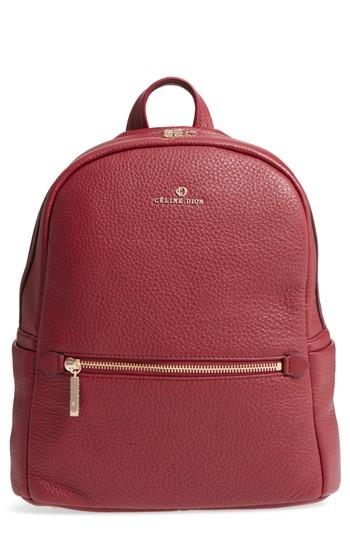 Celine Dion Adagio Leather Backpack - Red