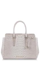 Brahmin Finley Croc Embossed Leather Tote - Ivory