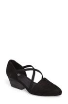 Women's Eileen Fisher Poet Crisscross Pump .5 M - Black