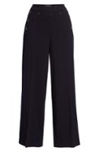 Women's 1901 Button Detail Dot Crop Pants (similar To 14w) - Blue