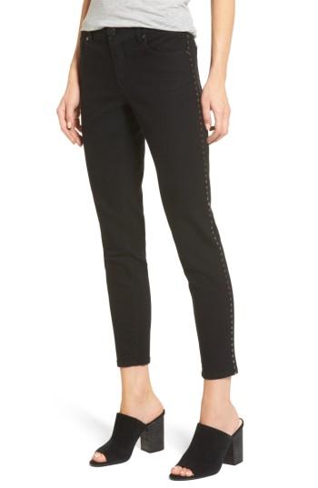 Women's 1822 Denim Studded Skinny Jeans - Black