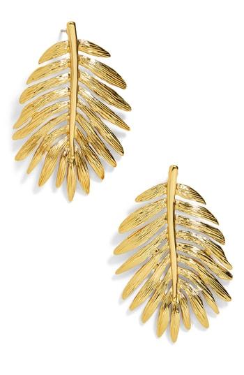 Women's Baublebar Esper Palm Leaf Drop Earrings