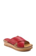 Women's Latigo Kayda Cross Strap Platform Sandal M - Red