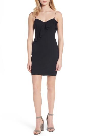 Women's Astr The Label Ruffle Body-con Dress - Black