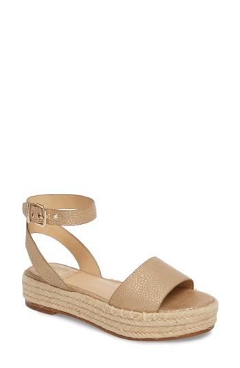 Women's Vince Camuto Kathalia Platform Sandal M - Metallic