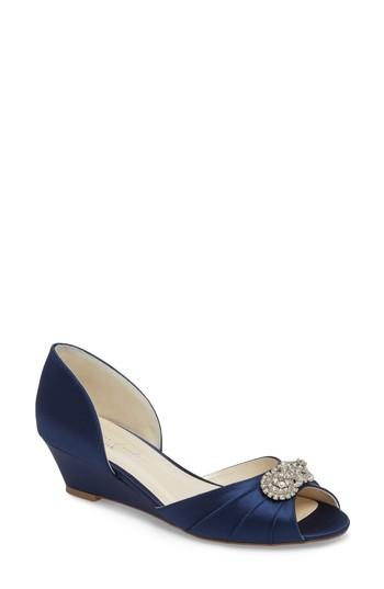 Women's Pink Paradox London Kai D'orsay Wedge Pump M - Blue